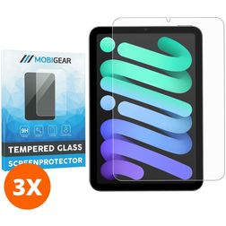 Mobigear iPad Mini 6 (2021) Tempered Glass Screen Protector - Case Friendly (3-Pack)