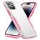 Mobigear Heavy Armor iPhone 14 Pro Hard Case Back cover Shockproof - White / Pink