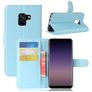 Mobigear Classic Samsung Galaxy A8 (2018) Funda tipo libro Cartera - Azul