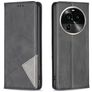 Mobigear Rhombus Slim OPPO Find X6 Pro Cover a libro - Nero