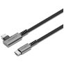 Cygnett Angled Braided USB-C to USB-C Cable 1 m - Black
