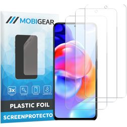 Mobigear Xiaomi Redmi Note 11 Pro Plus 5G Película de ecrã em plástico - Compatível com capas (Pack de 3)