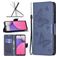Mobigear Butterfly Samsung Galaxy A33 Lompakkokotelo + Setelitasku - Sininen
