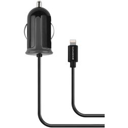 Mobiparts Car Charger Apple Lightning 1 m 2.4A - Black