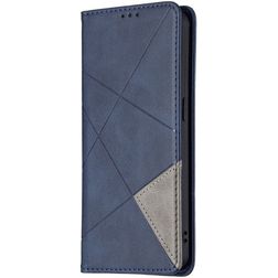Mobigear Rhombus Slim OPPO Reno 6 5G Plånboksfodral - Blå