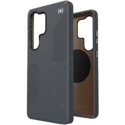 Speck Presidio2 Grip Magnet Samsung Galaxy S25 Ultra MagSafe Funda Plástico rígido Carcasa Antigolpes - Charcoal Grey