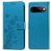 Mobigear Flowers Google Pixel 11 Pro XL Capa livro Carteira - Azul