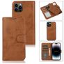 Mobigear Wallet iPhone 15 Pro Max Cover Aftageligt 2-i-1-pungetui med Seddelrum - Brun
