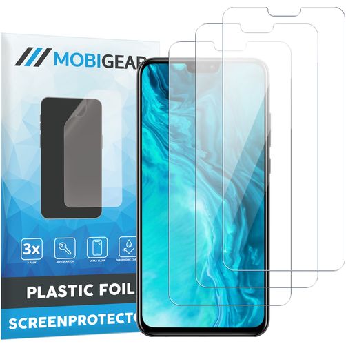 Mobigear HONOR 9X Lite Protector de pantalla Film - Compatible con fundas (pack de 3)