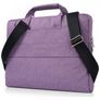 Mobigear Denim Zipper Laptop Skuldertaske 11 - 12 tommer Dokumentmappe - Lilla