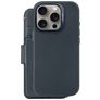 Decoded Detachable Wallet iPhone 16 Pro MagSafe Cover Vera pelle Cover a libro 2 in 1 con guscio estraibile a portafoglio - Blu navy
