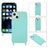 Mobigear Lanyard iPhone 14 Silicone Capa com cordão - Turquesa