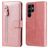 Mobigear Zipper Samsung Galaxy S23 Ultra Wallet case - Rose Gold