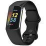Mobigear Sport Dual Silikon Fitbit Charge 5 Armband Stiftspänne - Svart