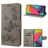 Mobigear Butterfly Samsung Galaxy M53 Lompakkokotelo + Setelitasku - Harmaa