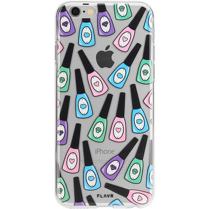 FLAVR iPlate iPhone SE (2020) Flexibel TPU Skal - Nail Polish