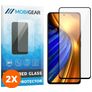 Mobigear Premium POCO F4 Härdat glas Skärmskydd - Skalvänligt - Svart (2-pack)