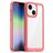 Mobigear Crystal iPhone 14 Hardcase Etui plecki - Przezroczysty / Czerwony