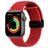 Mobigear Braided Mag Correa Nylon Cierre magnético para Apple Watch - 42/41/40/38 mm - Rojo