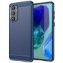 Mobigear Brushed Slim Samsung Galaxy M55 TPU flexible Carcasa - Azul
