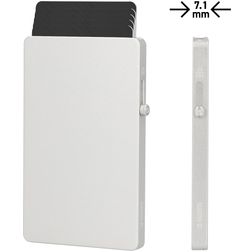 Valenta Cardprotector Aluminium Korthållare - 5 kort - MagSafe-kompatibel - Silver