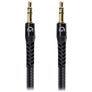 Mobilize Strong Nylon AUX 3.5mm to AUX 3.5mm Cable 1.5 m - Black