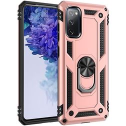 Mobigear Armor Shockproof Case Ringrose Gold Samsung Galaxy S20 FE