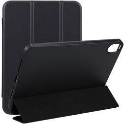 Mobigear Tri-Fold Gel iPad Mini 6 (2021) TPU / Keinonahka Lompakkokotelo - Musta