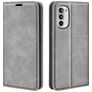 Mobigear Retro Slim Motorola Moto G52 Wallet case - Grey