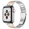 Mobigear Lissabon Rostfritt stål Apple Watch Armband Fjärilslås - 49/46/45/44 mm - Roséguld / Silver