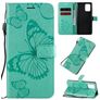 Mobigear Butterfly Samsung Galaxy S10 Lite Pungetui med Seddelrum - Turkis