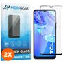 Mobigear Premium TCL 305 Cristal templado Protector de pantalla - Compatible con fundas - Negro (pack de 2)