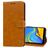 Mobigear Wallet Samsung Galaxy J6 Plus Cover a libro portafoglio - Cognac