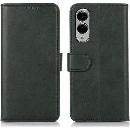 Mobigear Wallet Samsung Galaxy S25 Edge Pungetui med Seddelrum - Grøn