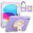 Mobigear SureGrip iPad 10 (2022) Plastica rigida / Silicone Back cover + Portapenna + Tracolla + Supporto - Viola