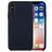 Mobigear Colors iPhone X Silikone Bagsidecover - Mørkeblå