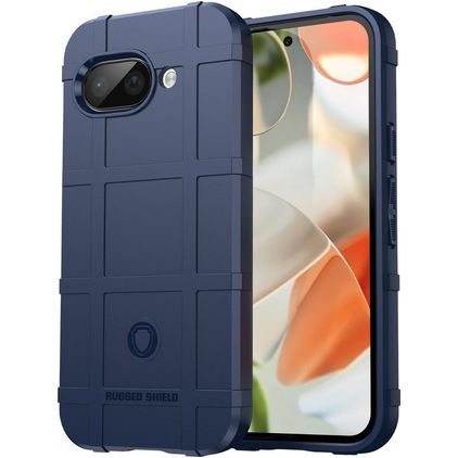 Mobigear Rugged Shield Google Pixel 9a Joustava TPU Suojakuori Iskunkestävä - Sininen