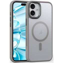 Mobigear Shockproof iPhone 16 MagSafe Hard Case Back cover - Grey