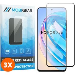 Mobigear Premium HONOR X8A Szkło hartowane Ochrona ekranu - Kompatybilna z etui (3 szt.)