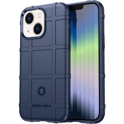 Mobigear Rugged Shield iPhone 14 TPU flexible Carcasa Antigolpes - Azul