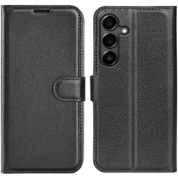 Mobigear Classic Samsung Galaxy S25 FE Cover a libro portafoglio - Nero
