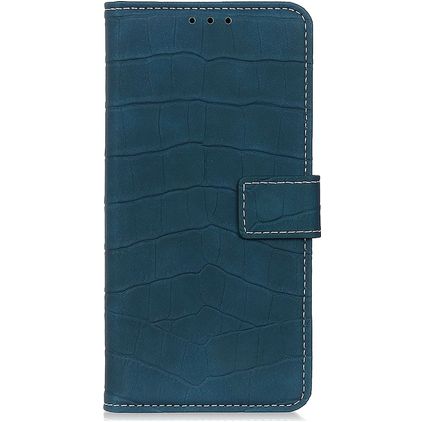 Mobigear Croco Google Pixel 6a Funda tipo libro Cartera - Verde