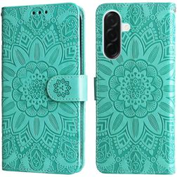 Mobigear Sunflower Samsung Galaxy A37 Plånboksfodral med sedelfack - Grön