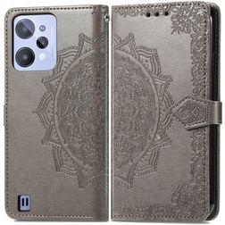 Mobigear Mandala Realme C31 Wallet case - Grey
