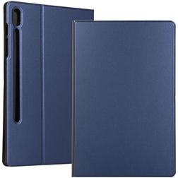 Mobigear Folio Samsung Galaxy Tab S7 Plus Funda tipo libro + Portalápices - Azul oscuro
