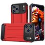 Mobigear Outdoor iPhone 17 Pro Hårdt Bagsidecover Stødsikkert - Rød