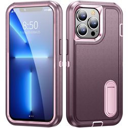 Mobigear Rugged Stand iPhone 14 Hardcase Back cover Antiurto con supporto - Viola