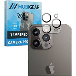 Mobigear iPhone 16 Pro Vidro temperado Película da câmara - Compatível com capas
