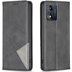 Mobigear Rhombus Slim Motorola Moto E13 Wallet case - Grey