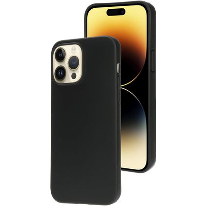 Mobiparts Classic iPhone 14 Pro Max Fleksibel TPU Bagsidecover - Matt Black